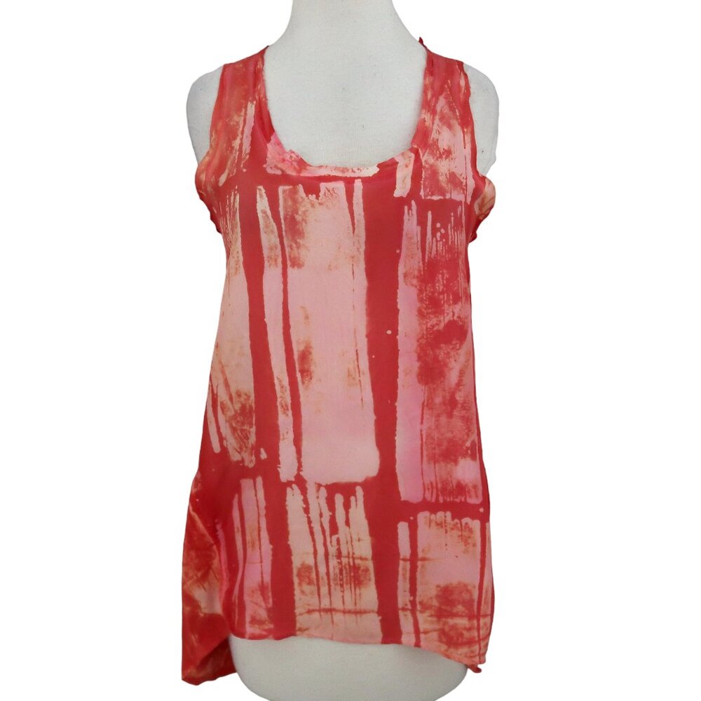 MA&CH MARIKA CHARLES tie dye tank top silk cotton